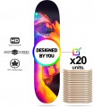 Pack 20 custom skate decks