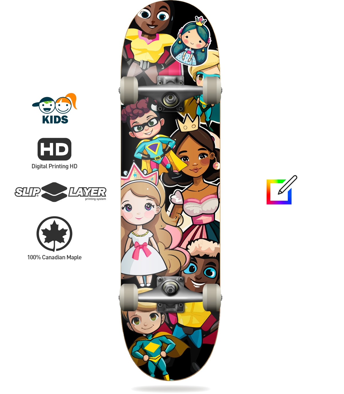Skateboard pour garçons / filles personnalisé de 4 à 10 ans. By you.